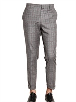 FUTURO LAB 001 - CHECKED GRISAILLE TROUSERS