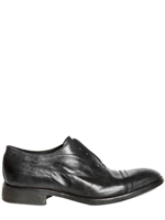 SARTORI GOLD - LACELESS CALFSKIN LACE-UP SHOES