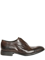 SARTORI GOLD - LACELESS CALFSKIN LACE-UP SHOES