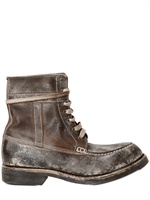 RALPH LAUREN - STIVALI DI PELLE STILE VINTAGE