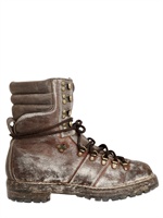 RALPH LAUREN - STIVALI DI PELLE STILE VINTAGE
