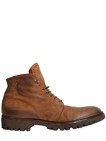 BB BRUNO BORDESE COUNTRY - LACE UP WAXED LEATHER SHOES
