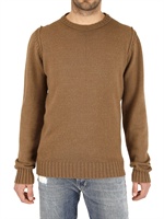 SOHO - SHETLAND WOOL LEATHER PATCHES SWEATER