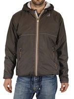 K-WAY BY COLLECTION PRIVEE' - GIACCA SPORTIVA DEGRADE' IN NYLON ED ECO SHEARLING