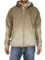 K-WAY BY COLLECTION PRIVEE' - GIACCA SPORTIVA DEGRADE' IN NYLON ED ECO SHEARLING