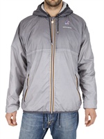 K-WAY BY COLLECTION PRIVEE' - GIACCA SPORTIVA DEGRADE' IN NYLON ED ECO SHEARLING