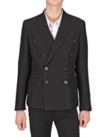 CHRISTIAN PELLIZZARI - CROCO JACQUARD WOOL FLANNEL JACKET