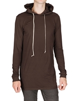 RICK OWENS - HOODED JERSEY T-SHIRT