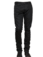 RICK OWENS - JEANS 18CM IN DENIM LEGGERMENTE CERATO