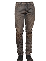 RICK OWENS - JEANS 18CM IN DENIM CERATO