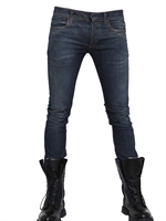 BALMAIN - JEANS SLIM FIT 17CM IN DENIM ELASTICIZZATO