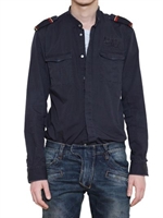 BALMAIN - CAMICIA IN TELA DI COTONE EGIZIANO