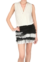 JAY AHR - SEIDEN JERSEY UND SEIDEN SPITZEN KLEID