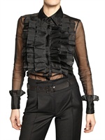 VIKTOR&ROLF - RUFFLED FRONT ORGANZA SHIRT