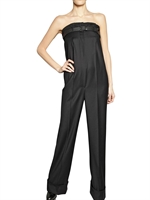 VIKTOR&ROLF - BELTED WOOL FLANNEL JUMPSUIT