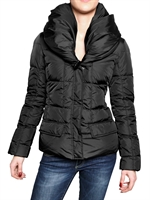 ADD - DRAWSTRING HOODED NYLON DOWN JACKET