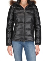 ADD - FOXFUR HOOD NYLON LAQUE DOWN JACKET