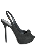 SERGIO ROSSI - 130MM SUEDE KNOT SANDALS