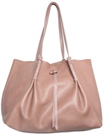 NINA RICCI - GRAINY CALFSKIN SHOPPER SHOULDER BAG