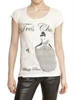 PHILIPP PLEIN - SWAROVSKI CINDERELLA BAUMWOLL JERSEY T-SHIRT