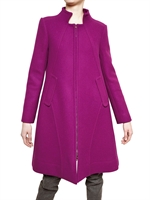 ALBERTA FERRETTI - CAPPOTTO A-LINE IN TESSUTO DI LANA E CASHMERE