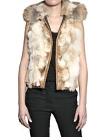 MR&MRS FURS - COYOTE AND MURMANSKY PATCHWORK FUR COAT