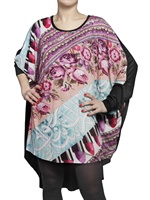 OTT - BEDRUCKTES MAXI JERSEY KLEID