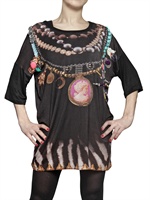 OTT - KLEID PRINT UND STICKEREI AUF JERSEY