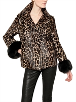 PLACE - LEOPARD PRINT PONYSKIN EFFECT KIDSKIN FU