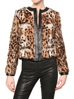 MSGM - PONY EFFECT LEOPARD PRINT KIDSKIN FUR CO