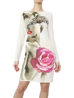 RICHARD NICOLL - KLEID IM CREPE DE CHINE PRINT