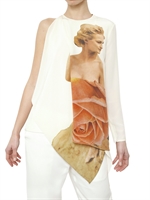 RICHARD NICOLL - BEDRUCKTES CREPE DE CHINE TOP
