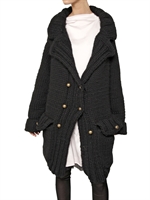 NINA RICCI - CAPPOTTO OVERSIZED DI LANA LAVORATO A MAGLIA