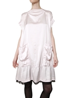 NINA RICCI - ÜBERGROßES SEIDEN UND VISKOSE SATIN KLEID