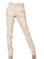 MAISON MARTIN MARGIELA - FLANNEL ANGORA WOOL TROUSERS - BEIGE