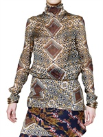 ETRO - BEDRUCKTES SEIDEN GEORGETTE TOP