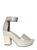 CALVIN KLEIN COLLECTION - 100MM BRUSHED CALFSKIN SANDALS