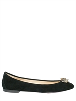 RED VALENTINO - SUEDE BALLERINA FLATS