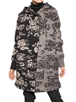 ANTONIO MARRAS - CAPPOTTO IN JACQUARD CON CAPPUCCIO