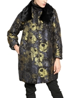 ANTONIO MARRAS - CAPPOTTO BROCCATO CON PELLICCIA