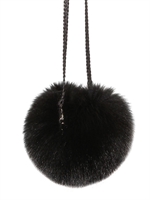 SIMONETTA RAVIZZA - FOX FUR SHOULDER BAG