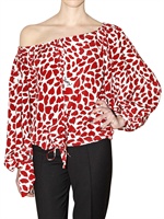 YSL EDITION 24 - HERZEN UND LIPPEN DRUCK CREPE DE CHINE HEMD
