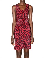 YSL EDITION 24 - HEARTS AND LIPS CREPE DE CHINE DRESS