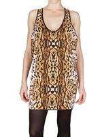 FAUSTO PUGLISI - LEOPARD DRUCK TOP