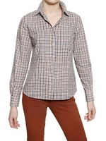 DAKS - CHECKED COTTON POPLIN SHIRT