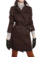 DAKS - STRETCH COTTON GABARDINE TRENCH COAT