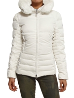 GEOSPIRIT SCI CHIC - LAPIN COLLAR MAT NYLON DOWN JACKET