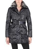 PEUTEREY - RABBIT FUR & NYLON TAFFETÀ DOWN JACKET