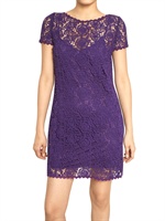 BLUMARINE - BAUMWOLL MACRAME KLEID