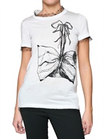 RED VALENTINO - JERSEY PRINT T-SHIRT